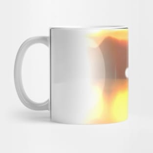 Abstract Bright Yellow Mug